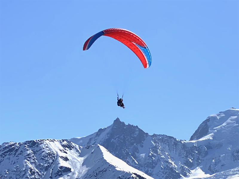 Paragliding in Chamonix with Chamonix Holidays